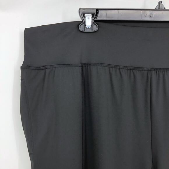 IDEOLOGY Womens Relaxed Jogger 4X Deep Black High Rise Pockets Elastic Waist NWT - Picture 6 of 12